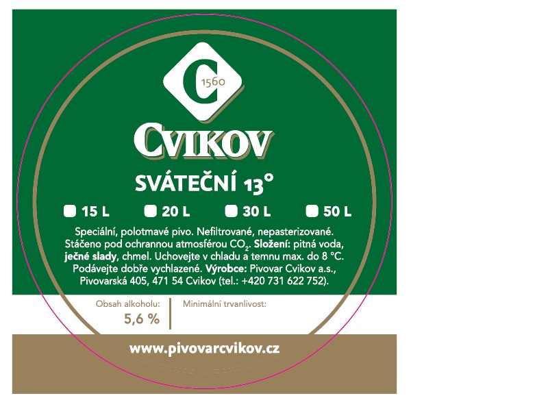 Etiketa - Sváteční 13 - sudová universál